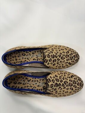 ROTHYS TAN AND BLACK LEOPARDS FLAT!